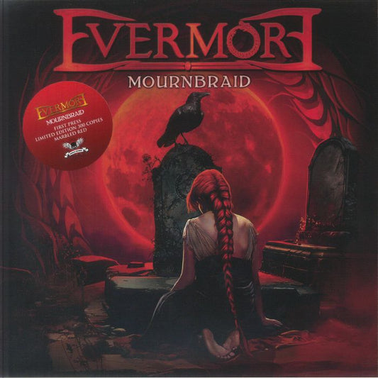 Mournbraid - Limited Edition Red Marbled Vinyl LP vinyl record cover