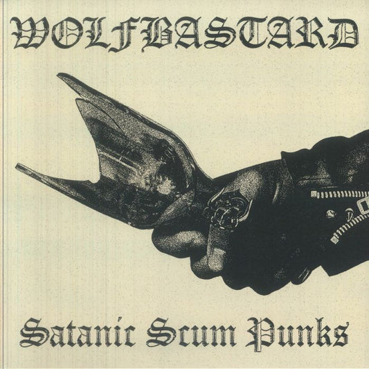 Satanic Scum Punks - Black & White Splattered Vinyl LP vinyl record cover