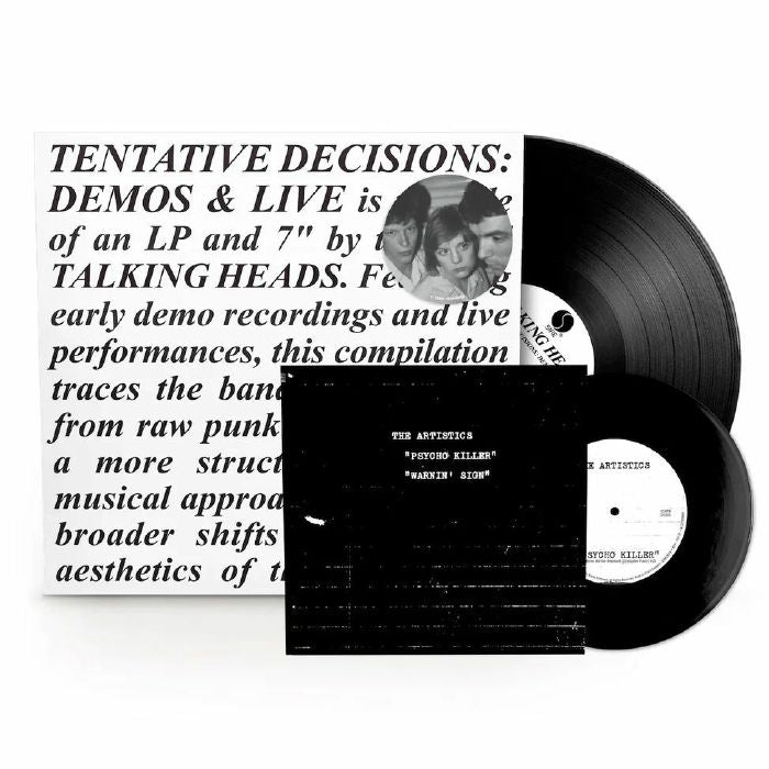 Tentative Decisions: Demos & Live - Vinyl LP + 7 Inch vinyl record cover