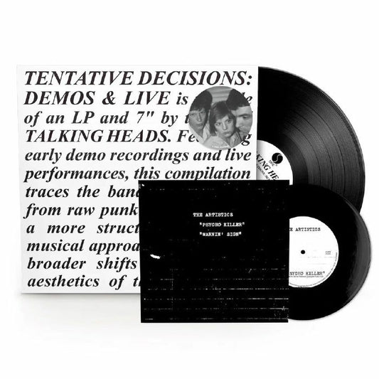Tentative Decisions: Demos & Live - Vinyl LP + 7 Inch vinyl record cover