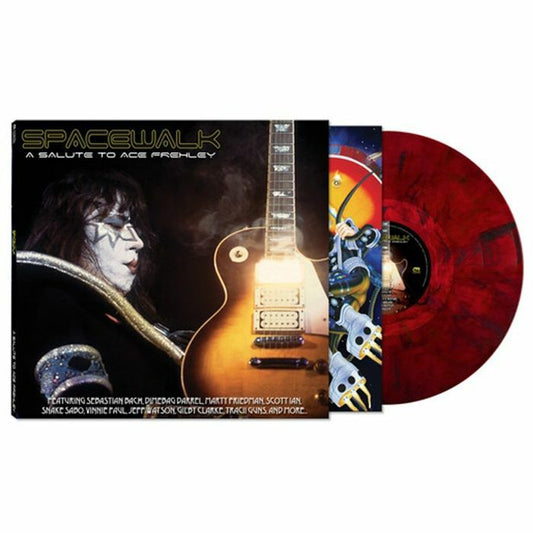 Spacewalk: A Tribute To Ace Frehley - Limited Edition Red Marbled Vinyl LP vinyl record cover