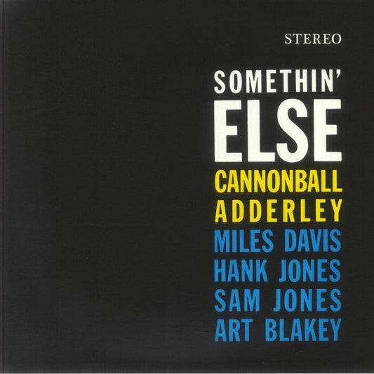Somethin' Else - Limited Edition Crystal Clear Vinyl LP vinyl record cover