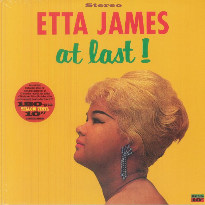 At Last! - Limited Edition Yellow 10 Inch Vinyl LP vinyl record cover