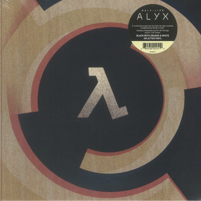Half-Life: Alyx (Soundtrack) - Black & Orange Splattered 2xLP vinyl record cover