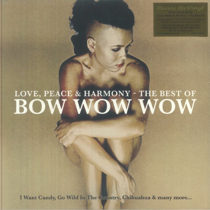 Love, Peace & Harmony (Best Of Bow Wow Wow) - Limited Edition Gold Vinyl LP vinyl record cover