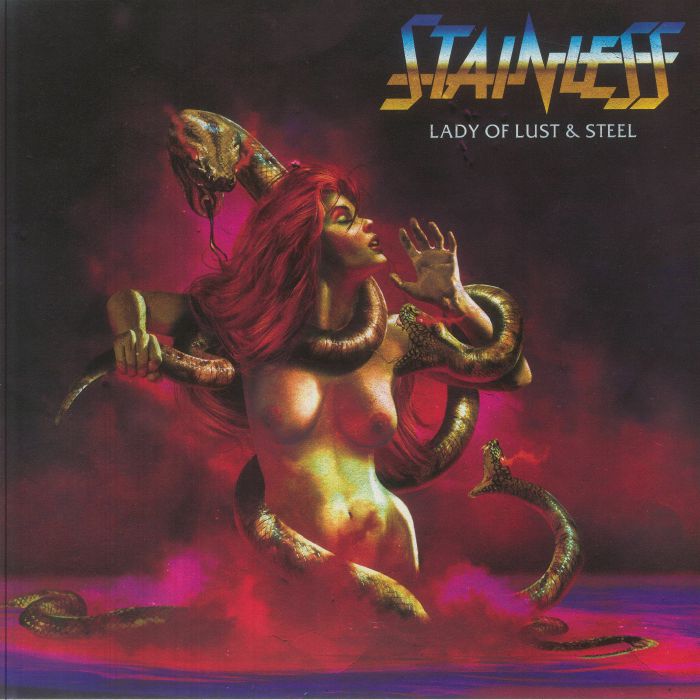 Lady Of Lust & Steel - Neon Violet Vinyl LP vinyl record cover