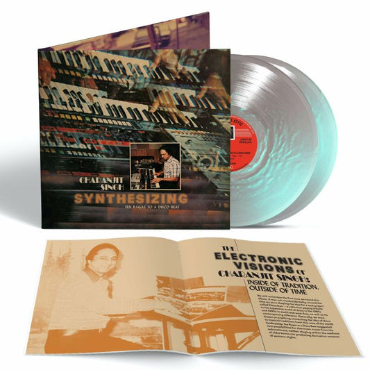 Synthesizing: Ten Ragas To A Disco Beat - Pearl Waterfall Vinyl 2xLP vinyl record cover