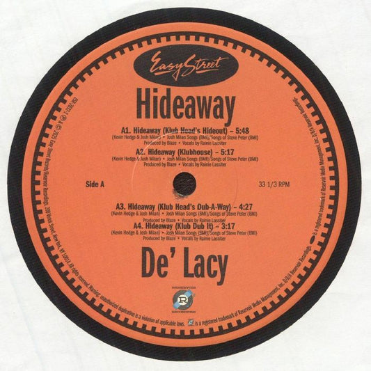 Hideaway - Vinyl Single vinyl record cover