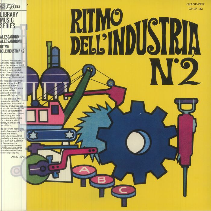 Ritmo Dell'Industria N2 - Limited Edition Clear Yellow Vinyl LP vinyl record cover