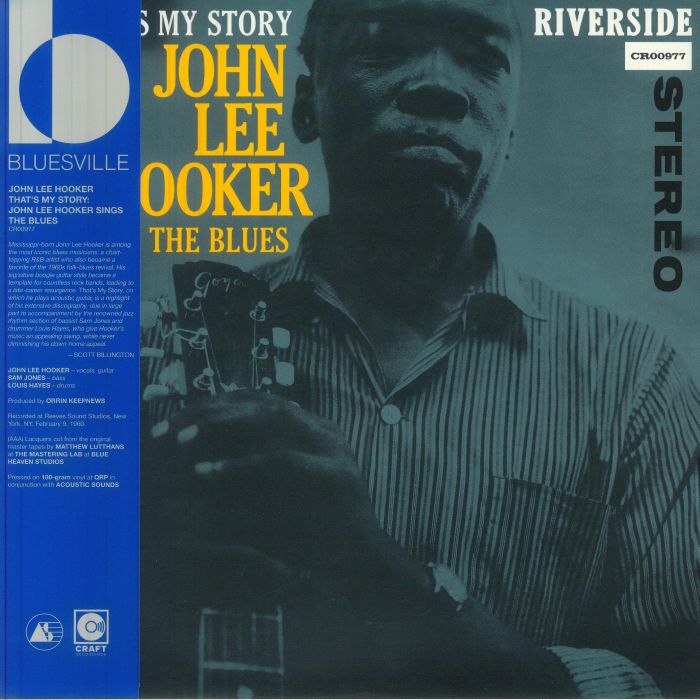 That's My Story: John Lee Hooker Sings The Blues - Vinyl LP vinyl record cover