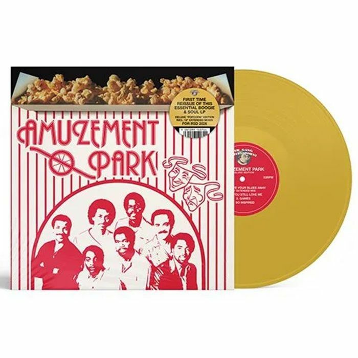 Amuzement Park - Deluxe Edition Butter Popcorn Yellow Vinyl LP vinyl record cover