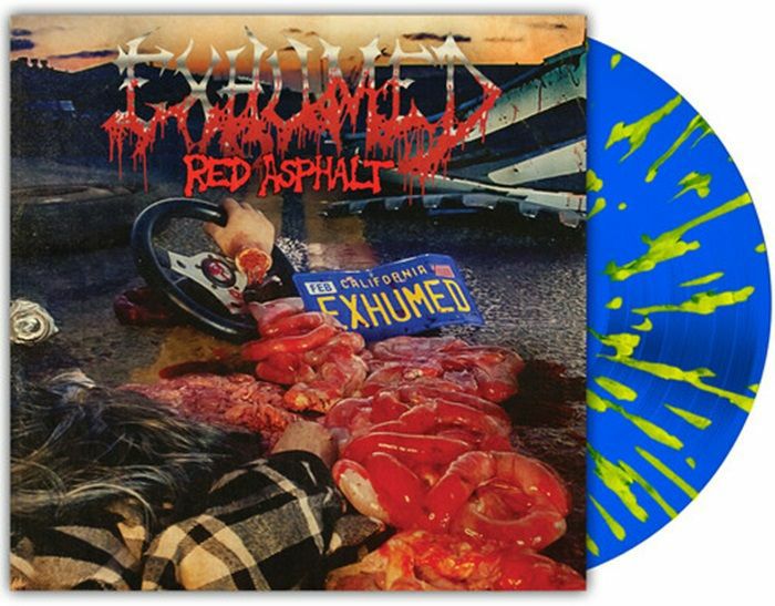 Red Asphalt - Blue and Yellow Splatter Vinyl LP vinyl record cover