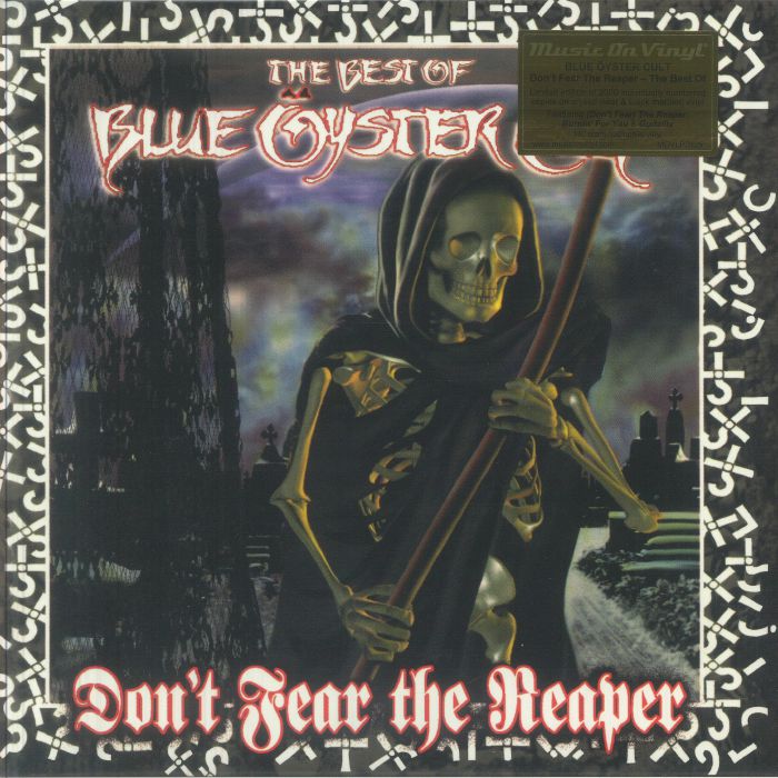 Don't Fear The Reaper: The Best Of Blue Oyster Cult - Limited Edition Clear & Black Marbled 2xLP vinyl record cover
