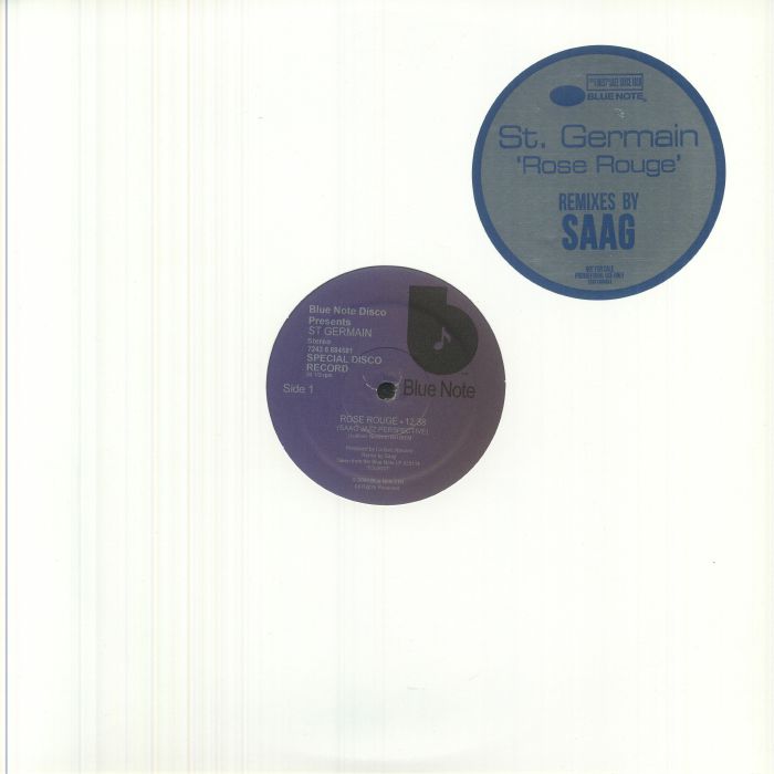 Rose Rouge (Saag remixes) - Transparent Vinyl Single vinyl record cover