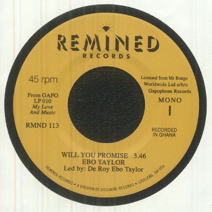 Will You Promise (mono) - Vinyl Single vinyl record cover