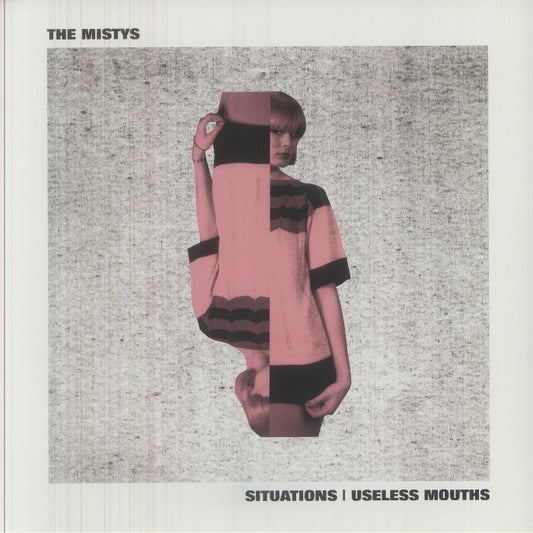 Situations / Useless Mouths - Pink & Grey Haze Vinyl LP vinyl record cover