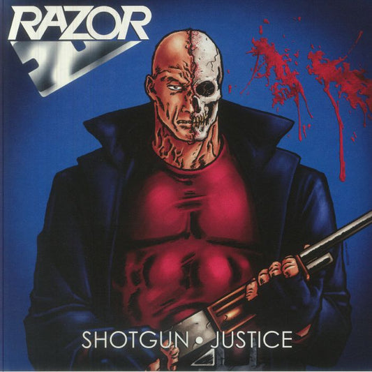 Shotgun Justice - Limited Edition Blue Splattered Vinyl LP vinyl record cover