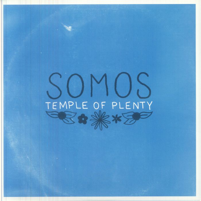 Temple Of Plenty - Red & Sea Glass Blue Splash Vinyl LP vinyl record cover