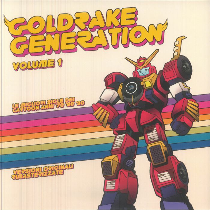 Goldrake Generation Volume 1 - Limited Edition Crystal White Vinyl LP vinyl record cover