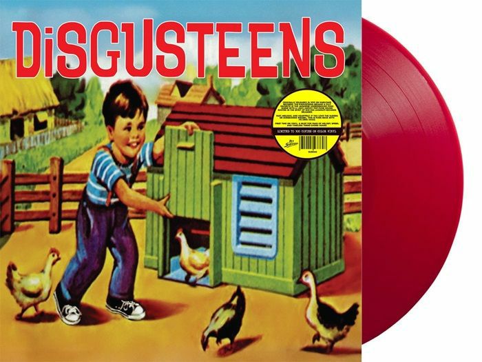 Disgusteens - Limited Edition Red Vinyl LP vinyl record cover