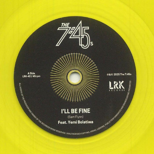 I'll Be Fine - Limited Edition Yellow Vinyl Single vinyl record cover