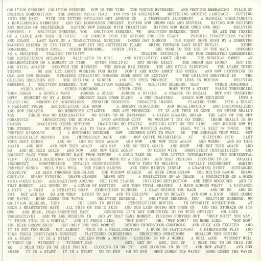 Oblivion Seekers - Vinyl LP vinyl record cover