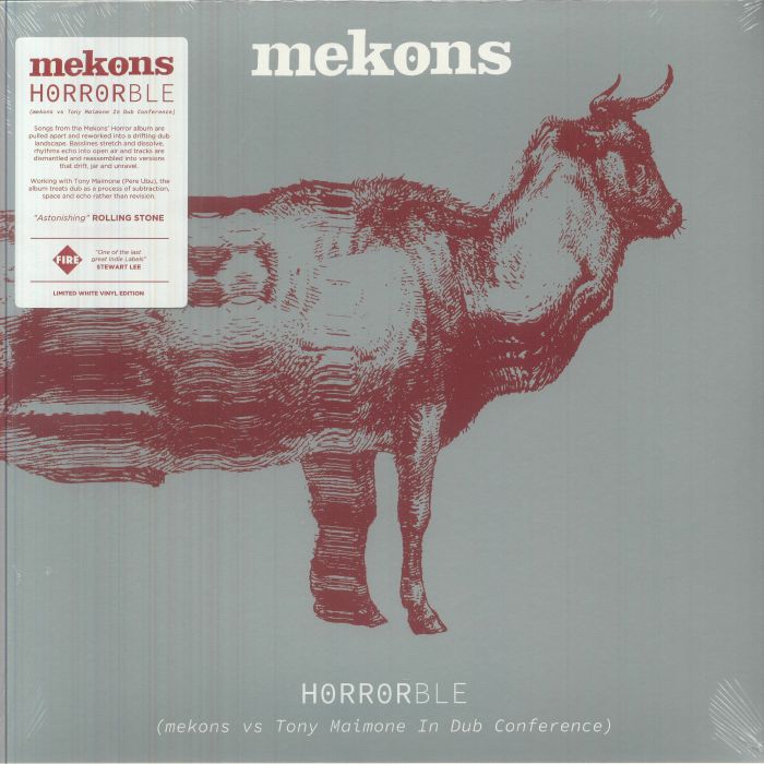 Horrorble: Mekons vs Tony Maimone In Dub Conference - White Vinyl LP vinyl record cover