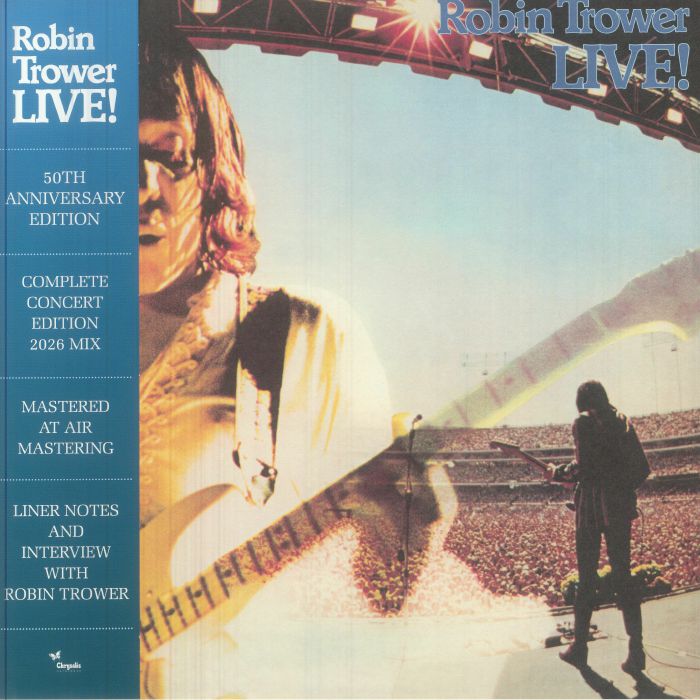 Robin Trower Live! (50th Anniversary Edition) - 2xLP vinyl record cover