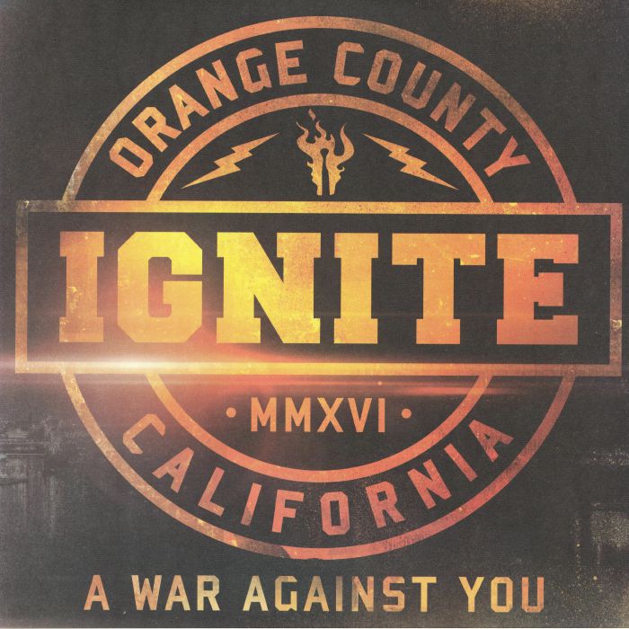 A War Against You - Limited Edition Yellow and Black Splatter Vinyl LP vinyl record cover