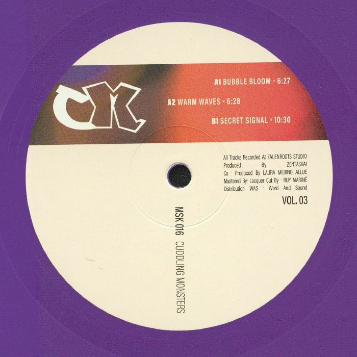 Cuddling Monsters Vol 3 - Purple 12" Vinyl vinyl record cover