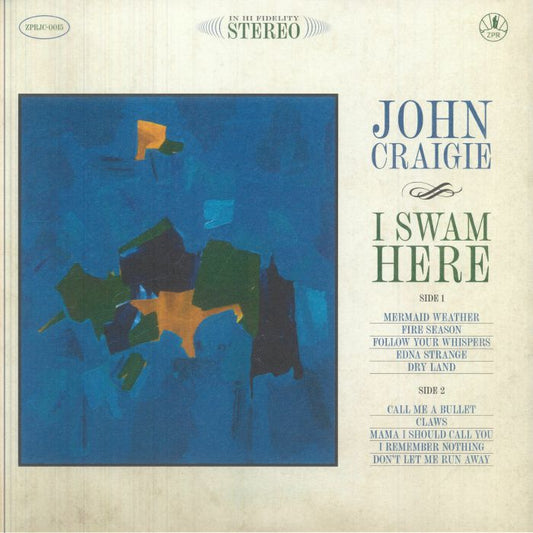 I Swam Here - Limited Edition Green & Black Marbled Vinyl LP vinyl record cover