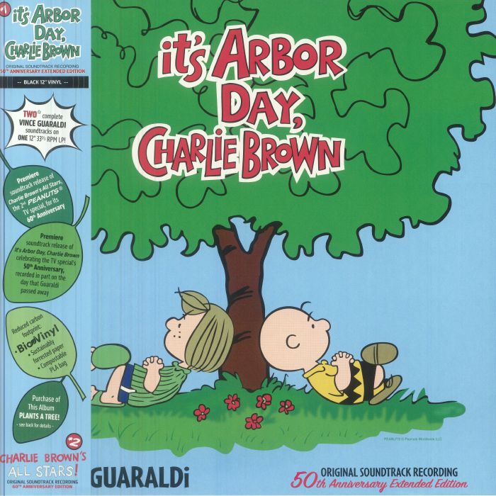 It's Arbor Day Charlie Brown Soundtrack - 50th Anniversary Bio Vinyl LP vinyl record cover