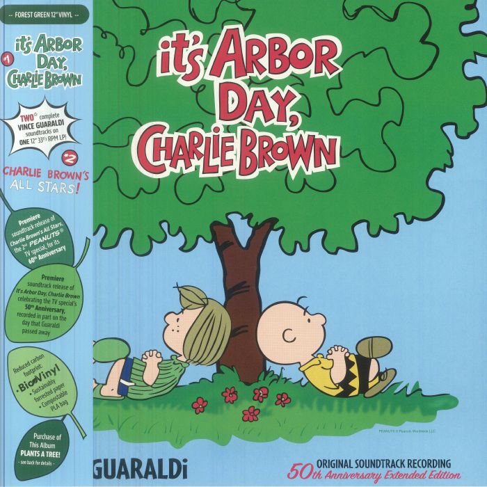 It's Arbor Day: Charlie Brown Soundtrack - Forest Green Vinyl LP vinyl record cover