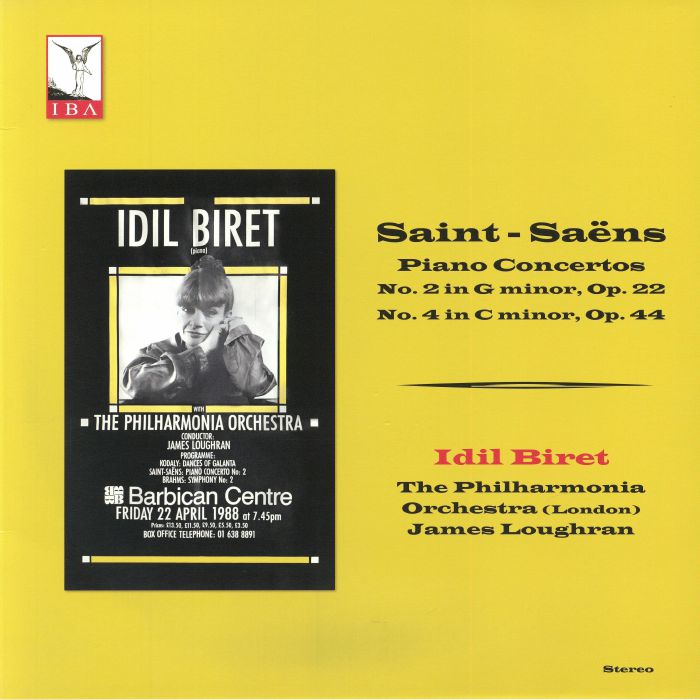 Saint-Saens: Piano Concertos Nos 2 & 4 - Vinyl LP vinyl record cover