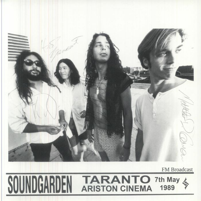Taranto Ariston Cinema 7th May 89: FM Broadcast - Limited Edition Black & White Splattered Vinyl LP vinyl record cover
