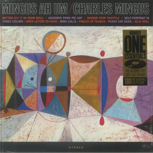 Mingus Ah Um - Limited Edition 180 Gram Vinyl LP vinyl record cover