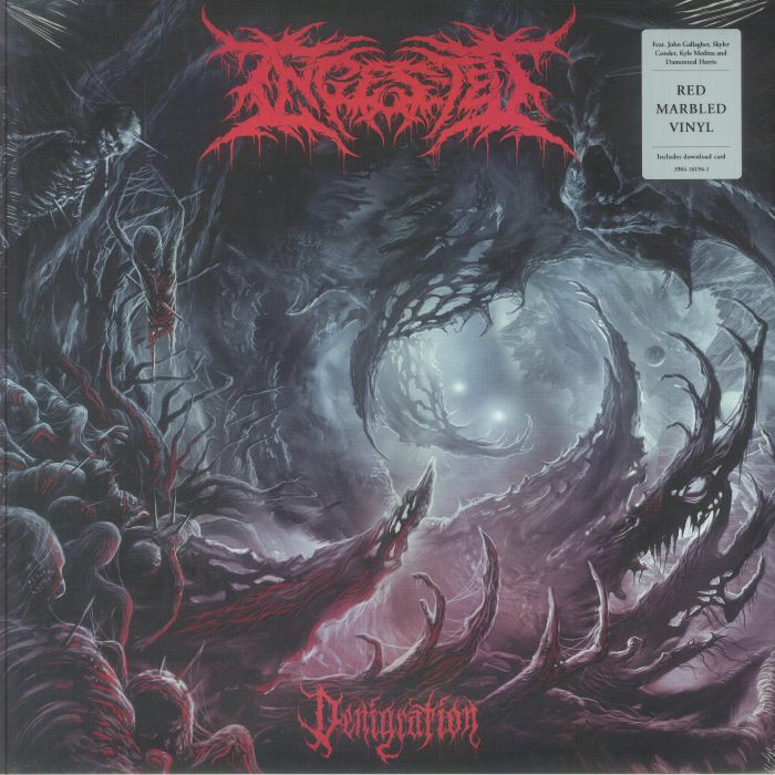 Denigration - Red Marbled Vinyl LP vinyl record cover