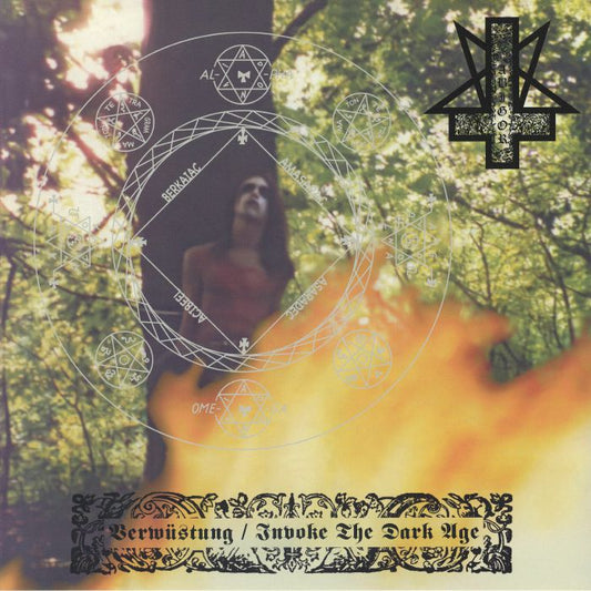 Verwustung / Invoke The Dark Age - Vinyl LP vinyl record cover