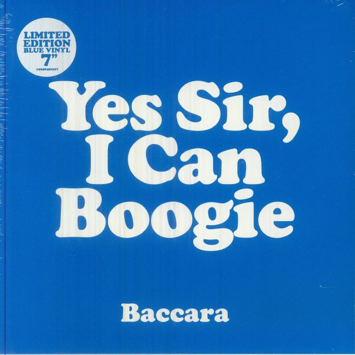 Yes Sir I Can Boogie - Limited Edition Blue Vinyl Single vinyl record cover