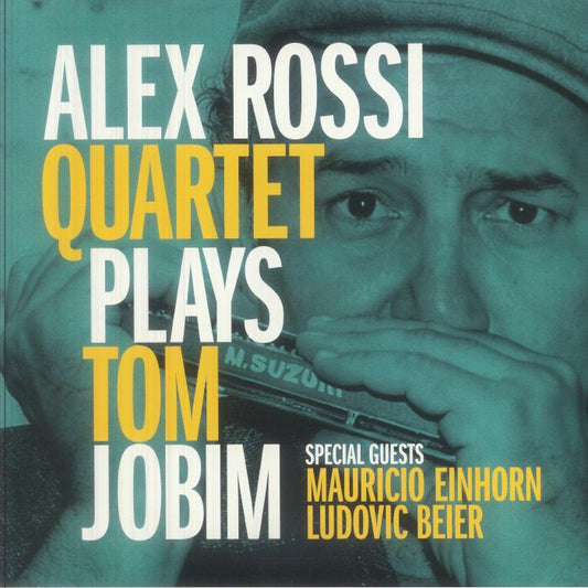 Alex Rossi Quartet Plays Tom Jobim - Red & Yellow Marbled Vinyl LP vinyl record cover