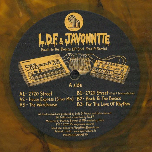 Back To The Basics - Yellow Marbled Vinyl EP vinyl record cover