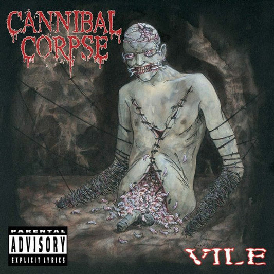 Vile - 30th Anniversary Pale Dead Skin Marbled Vinyl LP vinyl record cover