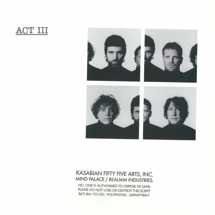 ACT III - Limited Edition White Vinyl LP vinyl record cover