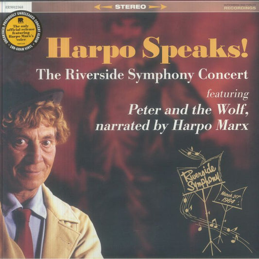 Harpo Speaks! The Riverside Symphony Concert - Vinyl LP vinyl record cover