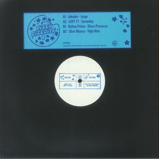 Disco Biscuits 7 - Hand-Stamped 12" Vinyl vinyl record cover