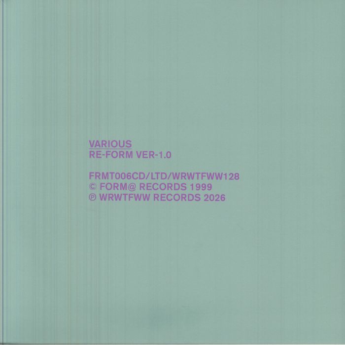 Re Form Ver 1.0 - Limited Edition 2xLP vinyl record cover