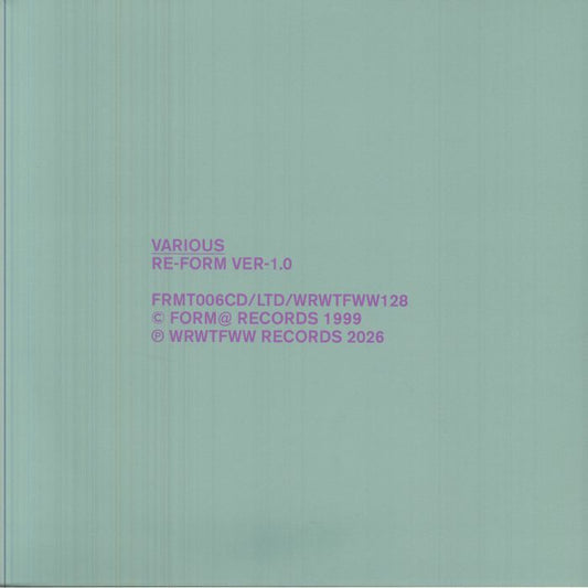 Re Form Ver 1.0 - Limited Edition 2xLP vinyl record cover