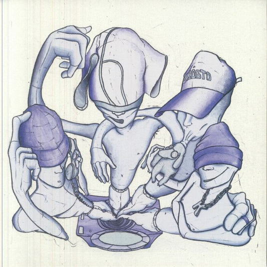 Brudna Bielizna - White & Blue Marbled Vinyl LP vinyl record cover