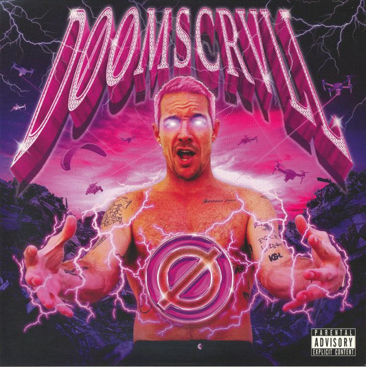 D00mscrvll - Purple & Blue Marbled Vinyl LP vinyl record cover