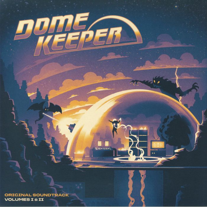 Dome Keeper Vol. 1 & 2 (Original Soundtrack) - Transparent Purple & Orange Vinyl 2xLP vinyl record cover